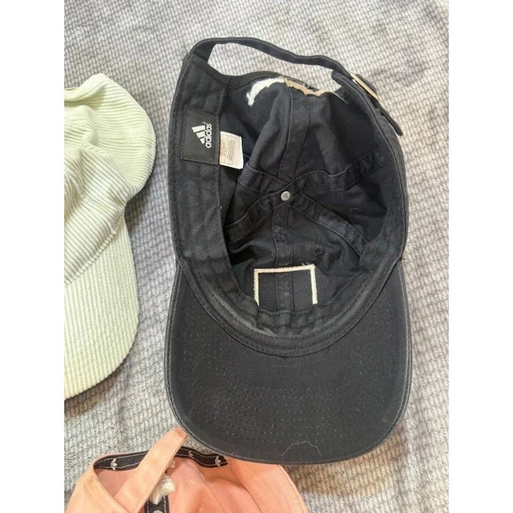 Adidas Baseball Cap Bundle Lot of 6 Mesh Corduroy Trefoil Performance Hats Mixed